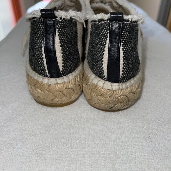 Loeffler Randall Alfie Espadrille Sneaker Womens Off White Black Size 8.5 US - Picture 9 of 12